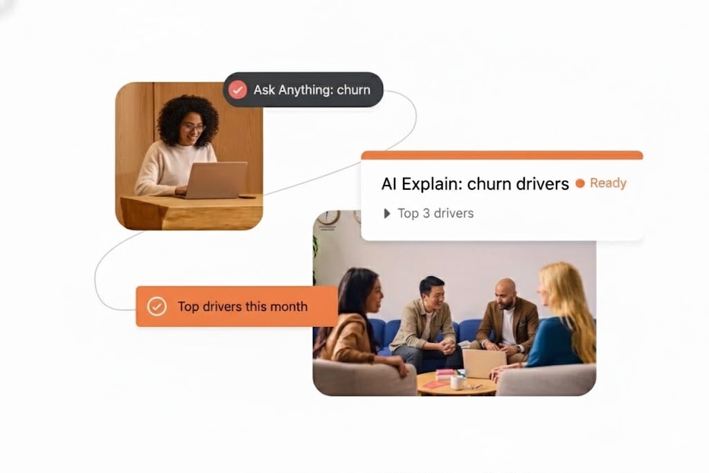 Ipiphany – Understand top customer pain points: Ipiphany UI highlighting top customer pain points with themes and impact Ipiphany – Understand top customer pain points: Ipiphany UI highlighting top customer pain points with themes and impact